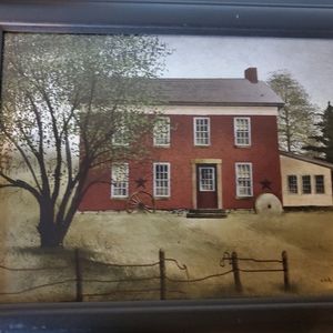 Red house primitive picture